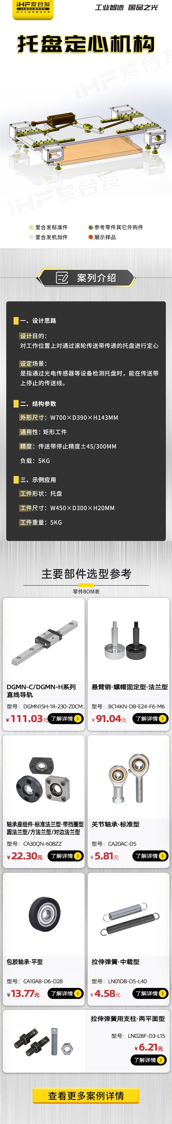 愛合發(fā)：案例介紹，托盤定心機(jī)構(gòu)！
