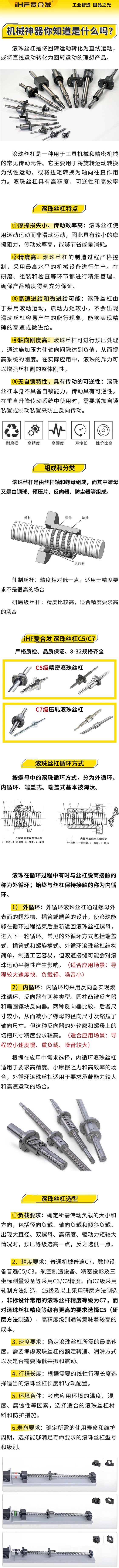 愛(ài)合發(fā)：機(jī)械神神器，滾珠絲杠循環(huán)方式